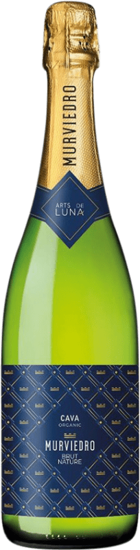 8,95 € Kostenloser Versand | Weißer Sekt Murviedro Arts de Luna Brut Nature D.O. Cava Spanien Macabeo, Chardonnay Flasche 75 cl