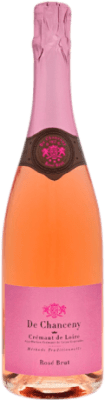 16,95 € 免费送货 | 桃红起泡酒 De Chanceny Brut — 起泡酒 干型 Rosé — 桃红葡萄酒 A.O.C. Crémant de Loire 法国 Cabernet Franc — 品丽珠 75 cl