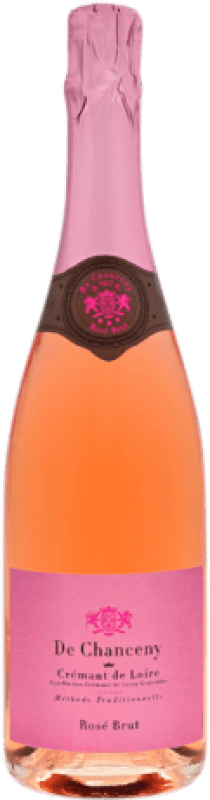 16,95 € 免费送货 | 玫瑰气泡酒 De Chanceny Rosé 香槟 A.O.C. Crémant de Loire 法国 Cabernet Franc 瓶子 75 cl