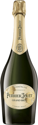 68,95 € Бесплатная доставка | Белое игристое вино Perrier-Jouët Grand Brut — брют Резерва A.O.C. Champagne шампанское Франция Pinot Noir — Пино Нуар, Chardonnay — Шардоне 75 cl