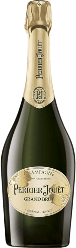 68,95 € Envoi gratuit | Blanc mousseux Perrier-Jouët Grand Brut A.O.C. Champagne Champagne France Pinot Noir, Chardonnay Bouteille 75 cl