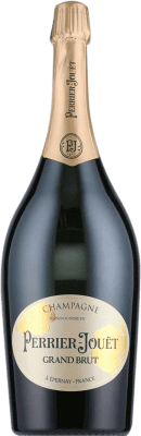 564,95 € Kostenloser Versand | Weißer Sekt Perrier-Jouët Grand Brut A.O.C. Champagne Champagner Frankreich Spätburgunder, Chardonnay Jeroboam-Doppelmagnum Flasche 3 L