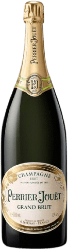 357,95 € Envío gratis | Espumoso blanco Perrier-Jouët Grand Brut A.O.C. Champagne Champagne Francia Pinot Negro, Chardonnay Botella Jéroboam-Doble Mágnum 3 L