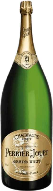 869,95 € Бесплатная доставка | Белое игристое Perrier-Jouët Grand брют A.O.C. Champagne шампанское Франция Pinot Black, Chardonnay Имперская бутылка-Mathusalem 6 L