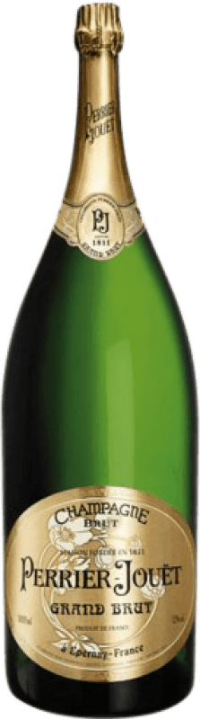 909,95 € Бесплатная доставка | Белое игристое Perrier-Jouët Grand брют A.O.C. Champagne шампанское Франция Pinot Black, Chardonnay Имперская бутылка-Mathusalem 6 L