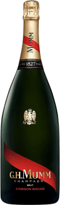 115,95 € 免费送货 | 白起泡酒 G.H. Mumm Cordon Rouge 香槟 大储备 A.O.C. Champagne 香槟酒 法国 Chardonnay, Pinot Meunier 瓶子 Magnum 1,5 L