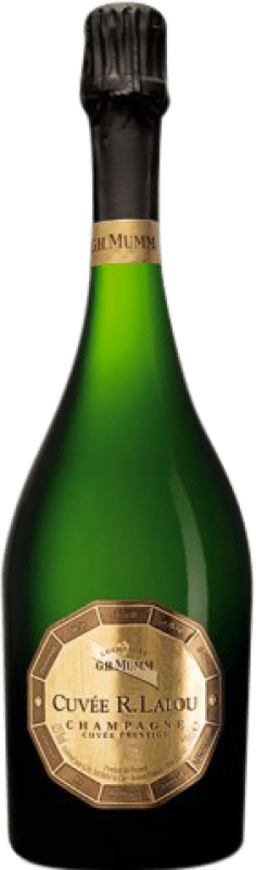 156,95 € Бесплатная доставка | Белое игристое G.H. Mumm Cuvée R. Lalou 1998 A.O.C. Champagne шампанское Франция Pinot Black, Chardonnay бутылка 75 cl