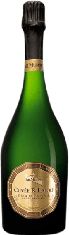 163,95 € 免费送货 | 白起泡酒 G.H. Mumm R. Lalou Cuvée 1998 A.O.C. Champagne 香槟酒 法国 Pinot Noir — 黑皮诺, Chardonnay — 莎当妮 瓶子 75 cl