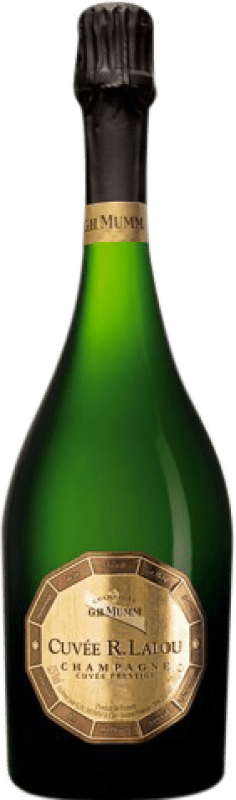 156,95 € Kostenloser Versand | Weißer Sekt G.H. Mumm Cuvée R. Lalou 1998 A.O.C. Champagne Champagner Frankreich Pinot Schwarz, Chardonnay Flasche 75 cl