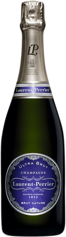 96,95 € Spedizione Gratuita | Spumante bianco Laurent Perrier Ultra Brut A.O.C. Champagne champagne Francia Pinot Nero, Chardonnay Bottiglia 75 cl