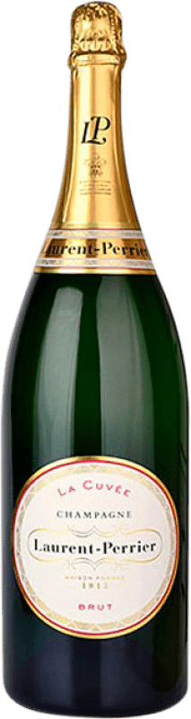 324,95 € Spedizione Gratuita | Spumante bianco Laurent Perrier La Cuvée A.O.C. Champagne champagne Francia Pinot Nero, Chardonnay, Pinot Meunier Bottiglia Jéroboam-Doppio Magnum 3 L