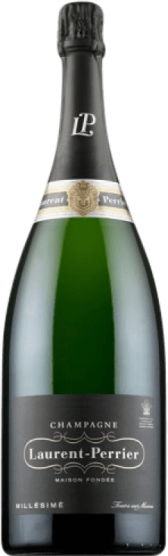 298,95 € Бесплатная доставка | Белое игристое Laurent Perrier Millésimé брют Гранд Резерв A.O.C. Champagne шампанское Франция Pinot Black, Chardonnay бутылка Магнум 1,5 L