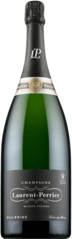 306,95 € 免费送货 | 白起泡酒 Laurent Perrier Brut — 起泡酒 干型 Millésimé 特级珍藏 A.O.C. Champagne 香槟酒 法国 Pinot Noir — 黑皮诺, Chardonnay — 莎当妮 大瓶 — Magnum 1,5 L