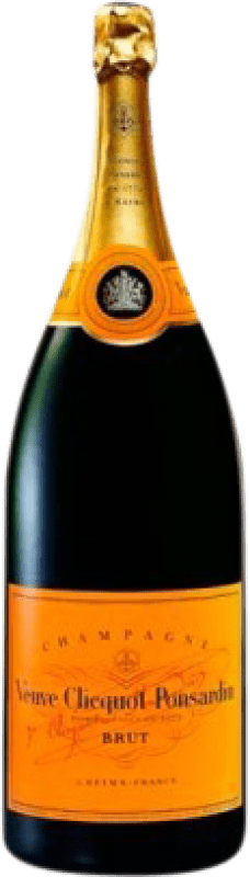 1 225,95 € Бесплатная доставка | Белое игристое Veuve Clicquot брют A.O.C. Champagne шампанское Франция Pinot Black, Chardonnay, Pinot Meunier Бутылка Salmanazar 9 L