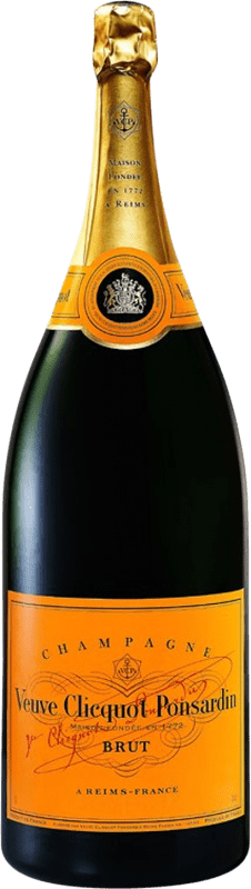 1 281,95 € Free Shipping | White Sparkling Wine Veuve Clicquot Brut A.O.C. Champagne Champagne France Pinot Noir, Chardonnay, Pinot Meunier Salmanazar Bottle 9 L