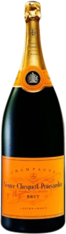 2 135,95 € Free Shipping | White Sparkling Wine Veuve Clicquot Brut A.O.C. Champagne Champagne France Pinot Noir, Chardonnay, Pinot Meunier Nebuchadnezzar Bottle 15 L