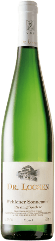 22,95 € Envio grátis | Vinho branco Dr. Loosen Wehlener Sonnenuhr Spatlese Q.b.A. Mosel Alemanha Riesling Garrafa 75 cl