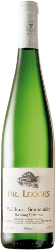 23,95 € Free Shipping | White Wine Dr. Loosen Wehlener Sonnenuhr Spätlese — Late Harvest Q.b.A. Mosel Germany Riesling Bottle 75 cl