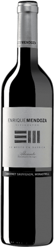 14,95 € 送料無料 | 赤ワイン Enrique Mendoza Cabernet-Monastrell 高齢者 D.O. Alicante バレンシアのコミュニティ スペイン Cabernet Sauvignon, Monastrell ボトル 75 cl