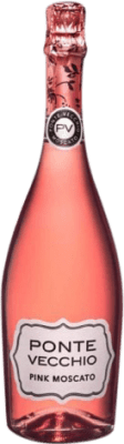 6,95 € 送料無料 | ロゼスパークリングワイン Ponte Vecchio Pink Moscato スペイン Tempranillo, Muscat ボトル 75 cl