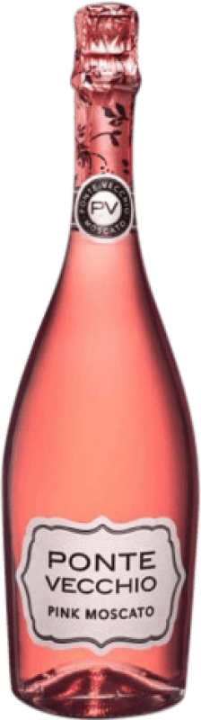 6,95 € Envio grátis | Espumante rosé Ponte Vecchio Pink Moscato Espanha Tempranillo, Mascate Garrafa 75 cl
