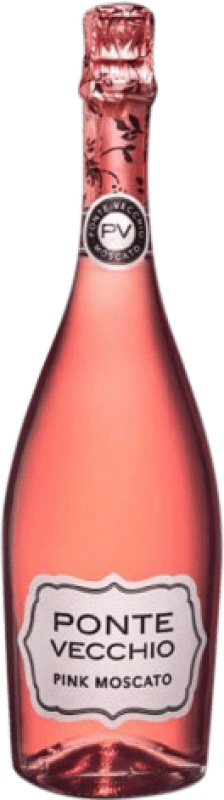 8,95 € Spedizione Gratuita | Spumante rosato Ponte Vecchio Pink Moscato Spagna Tempranillo, Moscato Bottiglia 75 cl