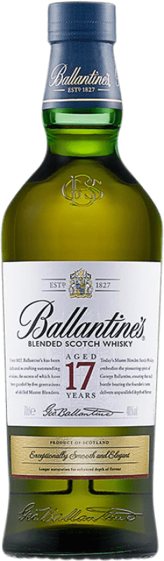 93,95 € Spedizione Gratuita | Whisky Blended Ballantine's Regno Unito 17 Anni 70 cl