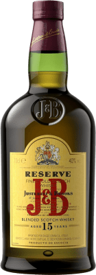 34,95 € Envio grátis | Whisky Blended J&B Reserva Reino Unido 15 Anos Garrafa 70 cl