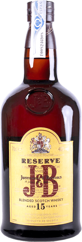 34,95 € Free Shipping | Whisky Blended J&B Reserve Scotland United Kingdom 15 Years Bottle 70 cl