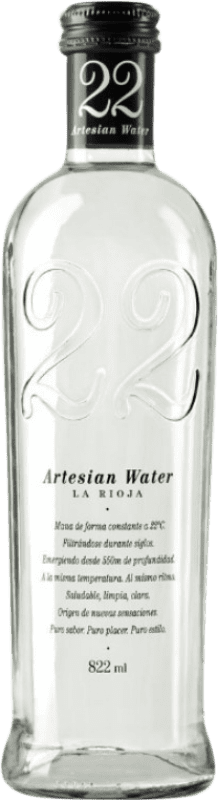 36,95 € Envio grátis | Caixa de 12 unidades Água 22 Artesian Water 822 Garrafa 80 cl