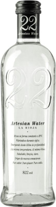 35,95 € Envío gratis | Caja de 12 unidades Agua 22 Artesian Water 822 España Botella 80 cl