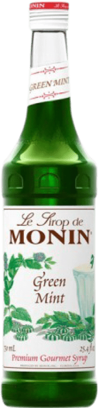 13,95 € Envio grátis | Schnapp Monin Sirope Menta Verde Green Mint França Garrafa 70 cl Sem Álcool