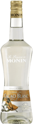 22,95 € Free Shipping | Liqueur Cream Monin Creme de Chocolate Blanco Cacao Blanc France Bottle 70 cl