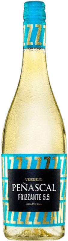 6,95 € Envoi gratuit | Vin Mousseux Blanc Peñascal 5.5 Frizzante — Pétillant Espagne Verdejo Bouteille 75 cl