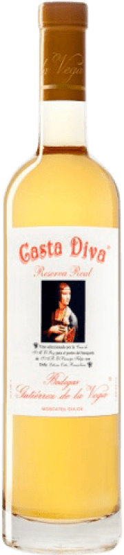 57,95 € Kostenloser Versand | Süßer Wein Gutiérrez de la Vega Casta Diva Real Reserve D.O. Alicante Valencianische Gemeinschaft Spanien Muskat Medium Flasche 50 cl