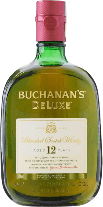 49,95 € Envio grátis | Whisky Blended Buchanan's Deluxe Reserva Escócia Reino Unido 12 Anos Garrafa 1 L