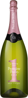 49,95 € Kostenloser Versand | Rosé Sekt Sieur d'Arques Première Bulle Rose A.O.C. Crémant de Limoux Frankreich Magnum-Flasche 1,5 L