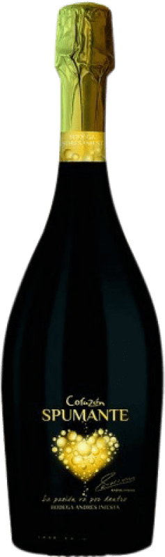 8,95 € Бесплатная доставка | Белое игристое Iniesta Corazón Spumante Blanco D.O. Manchuela Испания Macabeo, Chardonnay бутылка 75 cl