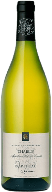 28,95 € Envío gratis | Vino blanco Ropiteau Frères A.O.C. Chablis Borgoña Francia Chardonnay Botella 75 cl