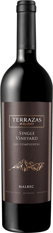 65,95 € Envio grátis | Vinho tinto Terrazas de los Andes Single Vineyard Las Compuertas Argentina Malbec Garrafa 75 cl