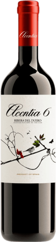 16,95 € 免费送货 | 红葡萄酒 Acontia 6 Meses 橡木 D.O. Ribera del Duero 卡斯蒂利亚莱昂 西班牙 Tempranillo — 丹魄 75 cl
