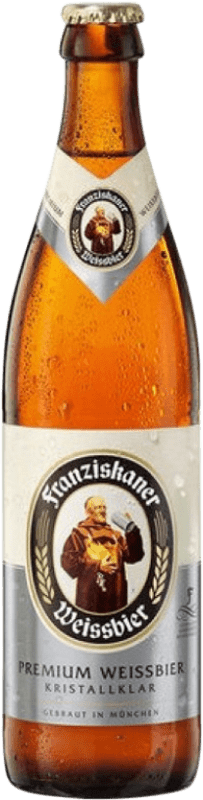 45,95 € Free Shipping | 20 units box Beer Spaten-Franziskaner Weissbier Kristall-Klar Germany Medium Bottle 50 cl