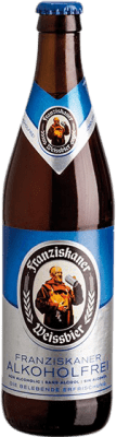 32,95 € Envio grátis | Caixa de 12 unidades Cerveja Spaten-Franziskaner Garrafa Medium 50 cl Sem Álcool