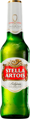 48,95 € 免费送货 | 盒装24个 啤酒 Interbrew Stella Artois 三分之一升瓶 33 cl