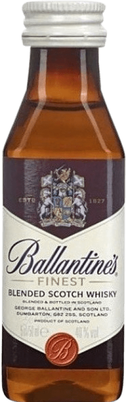 2,95 € Free Shipping | Whisky Blended Ballantine's United Kingdom Miniature Bottle 5 cl