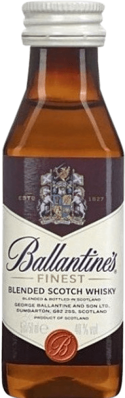 3,95 € Kostenloser Versand | Blended Whisky Ballantine's Großbritannien Miniaturflasche 5 cl