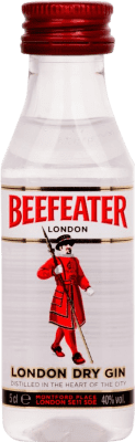 2,95 € Kostenloser Versand | Genever Gin Beefeater Großbritannien Miniaturflasche 5 cl