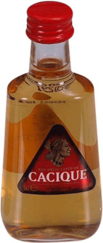 2,95 € Free Shipping | Rum Cacique Miniature Bottle 5 cl