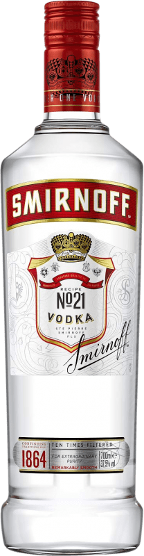 16,95 € Spedizione Gratuita | Vodka Smirnoff Red Label Francia Bottiglia 70 cl