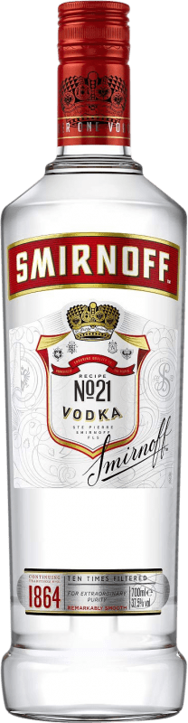 15,95 € Envio grátis | Vodca Smirnoff Red Label França Garrafa 70 cl